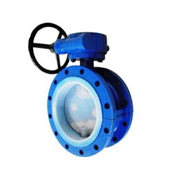 PFA Lined Flange Butterfly Valve for Oil Gas